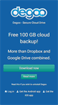Mobile Screenshot of degoo.com