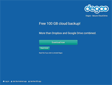 Tablet Screenshot of degoo.com